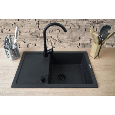 Мойка кухонная Deante Corio ZRC_G113 + зміш. BMO_N62M + дозатор ZZZ_B00D (ZRCC2113) Винница - изображение 4