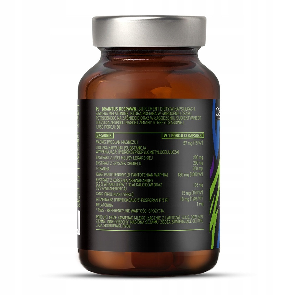 Добавка для улучшения работы мозга OstroVit Braintus Respawn 90 caps Луцк - изображение 2