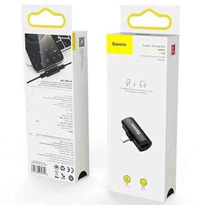 Переходник L46 Lightning (1 Male / 2 Female) Black Baseus (CAL46-01) Винница