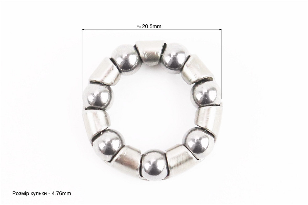 Підшипник ХВЗ передньої втулки 3/16" (Ø4,76) х 7 кульок, від 40шт -20% Київ - фото 2