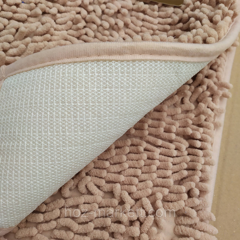 Коврики для ванной и туалета набор ковриков светло-бежевый 90 х 60 см и 60 х 40 см Харьков - изображение 5