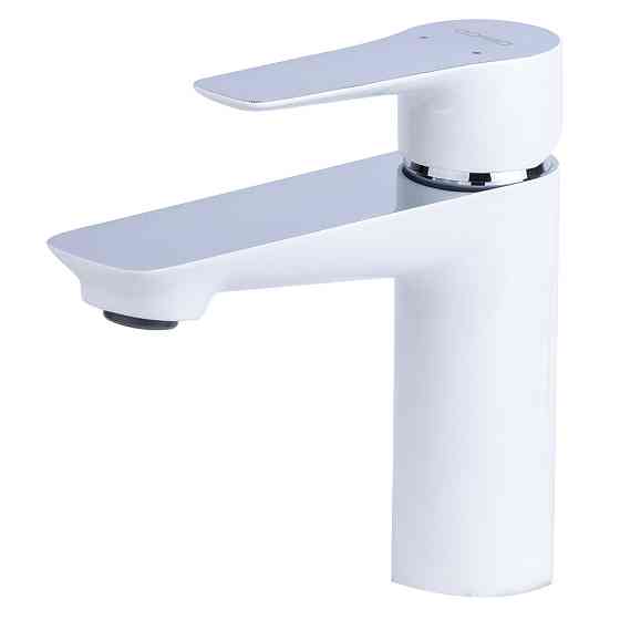 Змішувач GARDA Ø35 для раковини литий на шпильці CORSO (BC-2A121W) (9605003) Київ