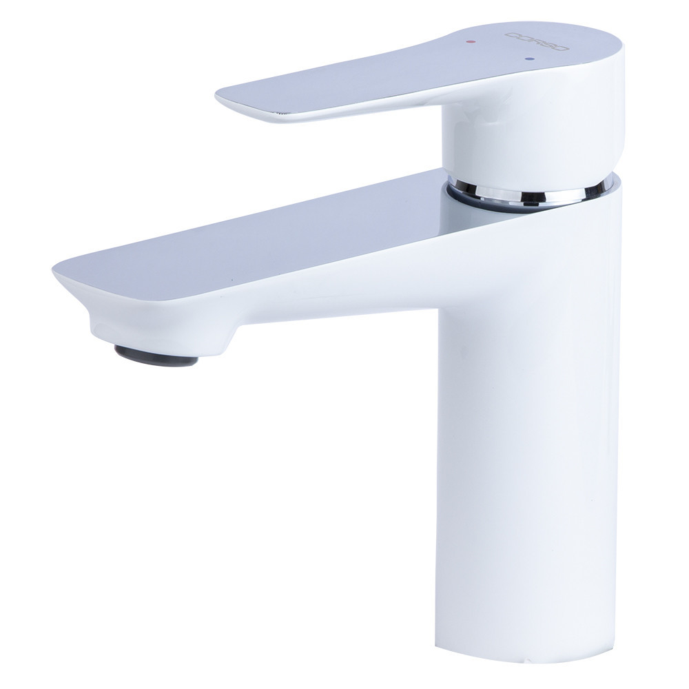 Змішувач GARDA Ø35 для раковини литий на шпильці CORSO (BC-2A121W) (9605003) Київ - фото 1