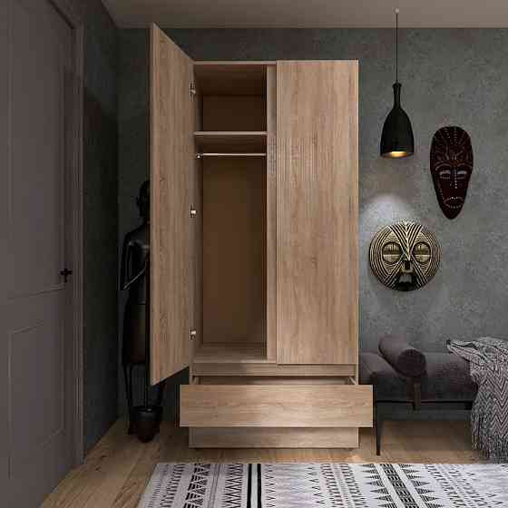 Шафа дводверна Еверест ШЛ-2 Лайт Дуб сонома (DTM-4675) Львів