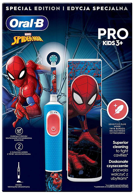 Зубна електрощітка Braun Oral-B Pro Kids D103.413.2KX Spider-Man ( 15946 ) Харків - фото 1