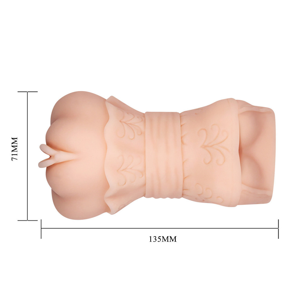 Реалістичний мастурбатор вагіна Crazy Bull із кібершкіри, 15×7 см Sex Aura Київ - фото 4