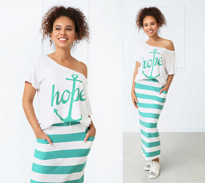 Літній костюм "Maritime" оптом | Розпродаж моделі Київ - фото 5