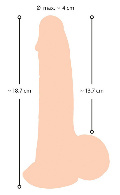 Фалоімітатор - Nature Skin Dildo With Movable Skin, 19 см Sex Aura Київ - фото 10