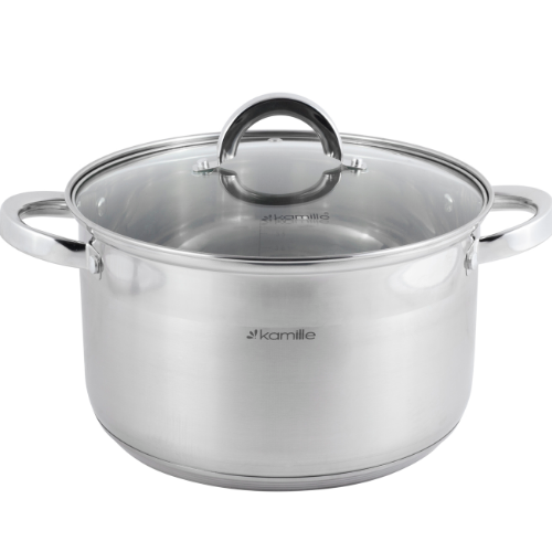 Набір каструль 10 предметів (ківш 2,1л/каструлі 2,1/2,9/3,9/6,5л) нержавіюча сталь 5633S KAMILLE Житомир