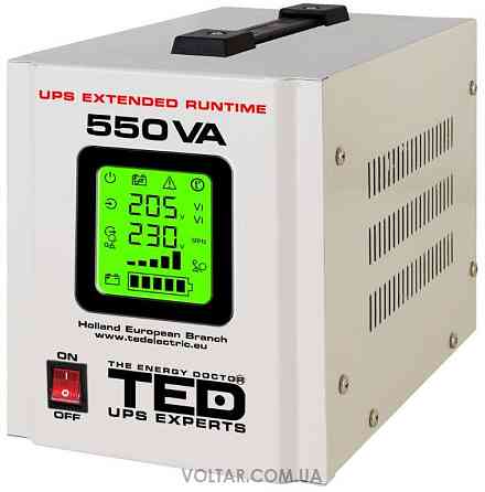 Джерело безперебійного живлення (ДБЖ) TED 550VA/300W чиста синусоїда Коломыя