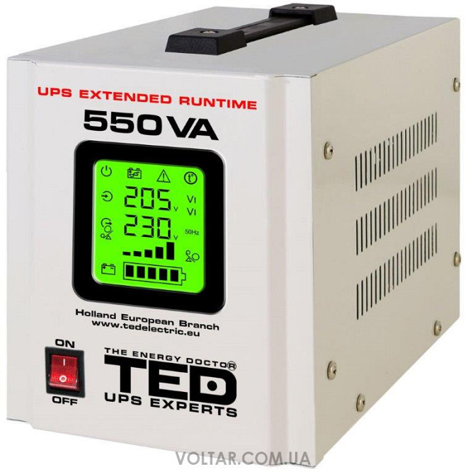 Джерело безперебійного живлення (ДБЖ) TED 550VA/300W чиста синусоїда Коломия - фото 1