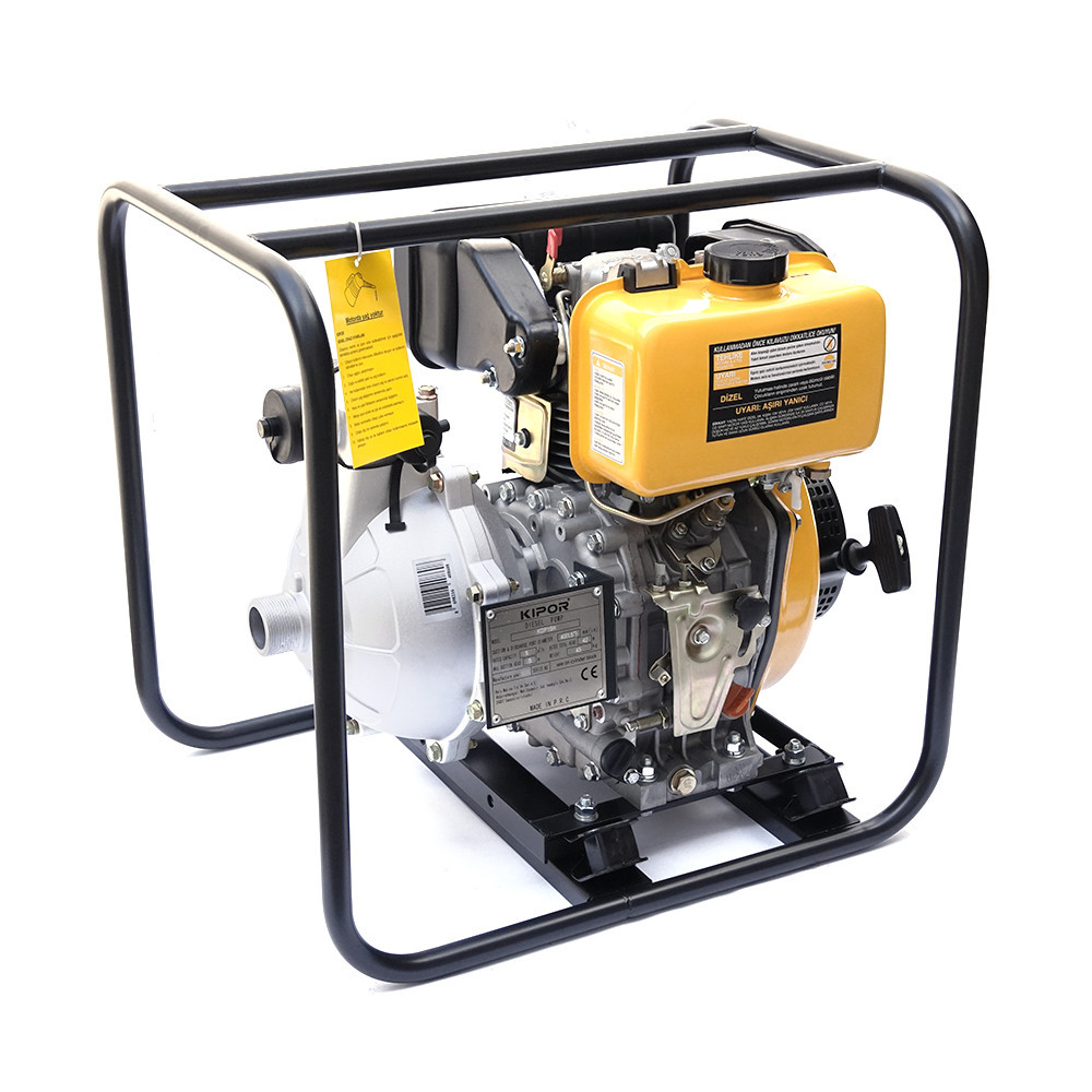 Мотопомпа дизельная Kipor KDP15H, производительность 83-133 л/мин, 43-70 метров высота напора + гофра Киев - изображение 1