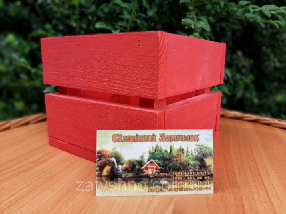 Ящик из дерева красный Киев - изображение 6