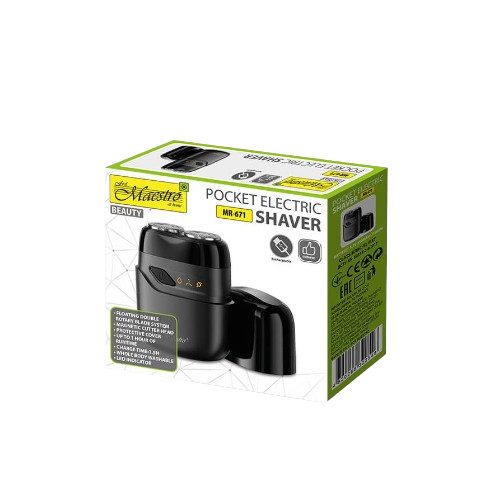 Електробритва кишенькова акумуляторна 3,7W 350mAh MR-671 Maestro Житомир - фото 4