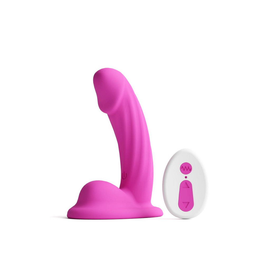Дилдо з вібрацією NS Novelties Colours - Curve - Vibrating - 5" Dildo - Pink Sex Aura Київ - фото 1