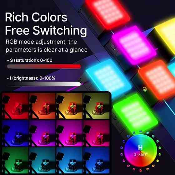 Відеосвітло Ulanzi Vijim Rechargeable Mini RGB Light (UV-B01001 VL49 RGB Pro) Киев