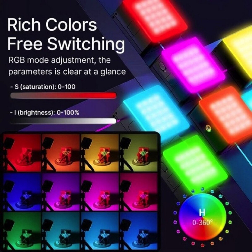 Відеосвітло Ulanzi Vijim Rechargeable Mini RGB Light (UV-B01001 VL49 RGB Pro) Киев - изображение 3