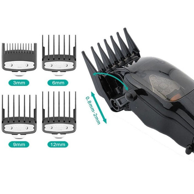 Машинка для стрижки волосся професійна VGR Hair Clipper V-653 Voyager, Електрична машинка IX-517 для стрижки Київ - фото 3