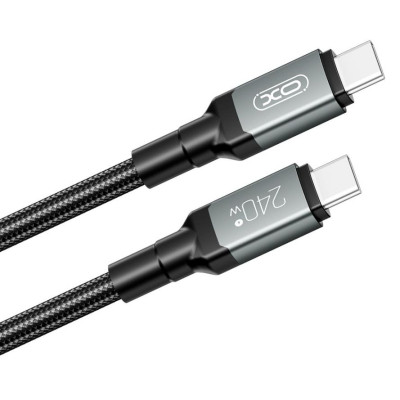 Дата кабель USB-C to USB-C 2.0m 240W black XO (NBQ264B_С_Black) Вінниця - фото 2