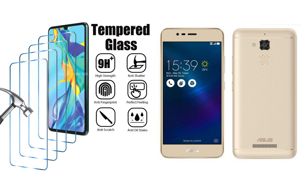 Защитное стекло ArmorGlass для Asus ZenFone 3 Max – устойчивое к царапинам и ударам Киев - изображение 1