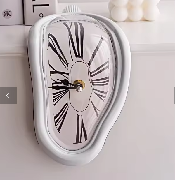 Часы домашние на полку Сальвадор Дали Утекающее время БЕЛЫЕ Кременчуг - изображение 1