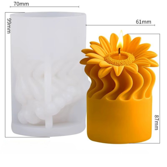 Силиконовая форма для изготовления свечи, молд для изделий из соевого,пчелиного воска и парафина 70 х 99 мм Кам'янець-Подільський