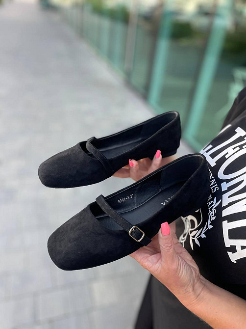 Loretta Балетки LORETTA чорні еко-замша размер 36-41 (E367-1) 39 Коломыя - изображение 1