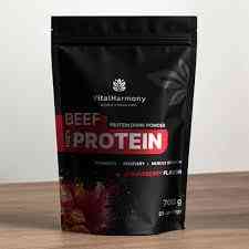 Яловичий протеїн - Полуниця Beef Protein – Strawberry VitalHarmony, 700 г Дніпро