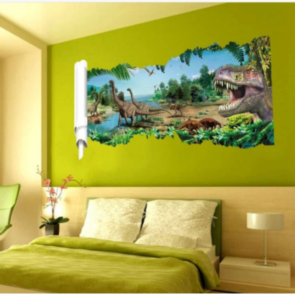 Виниловая наклейка для декора стены Динозавры 3D Киев - изображение 5