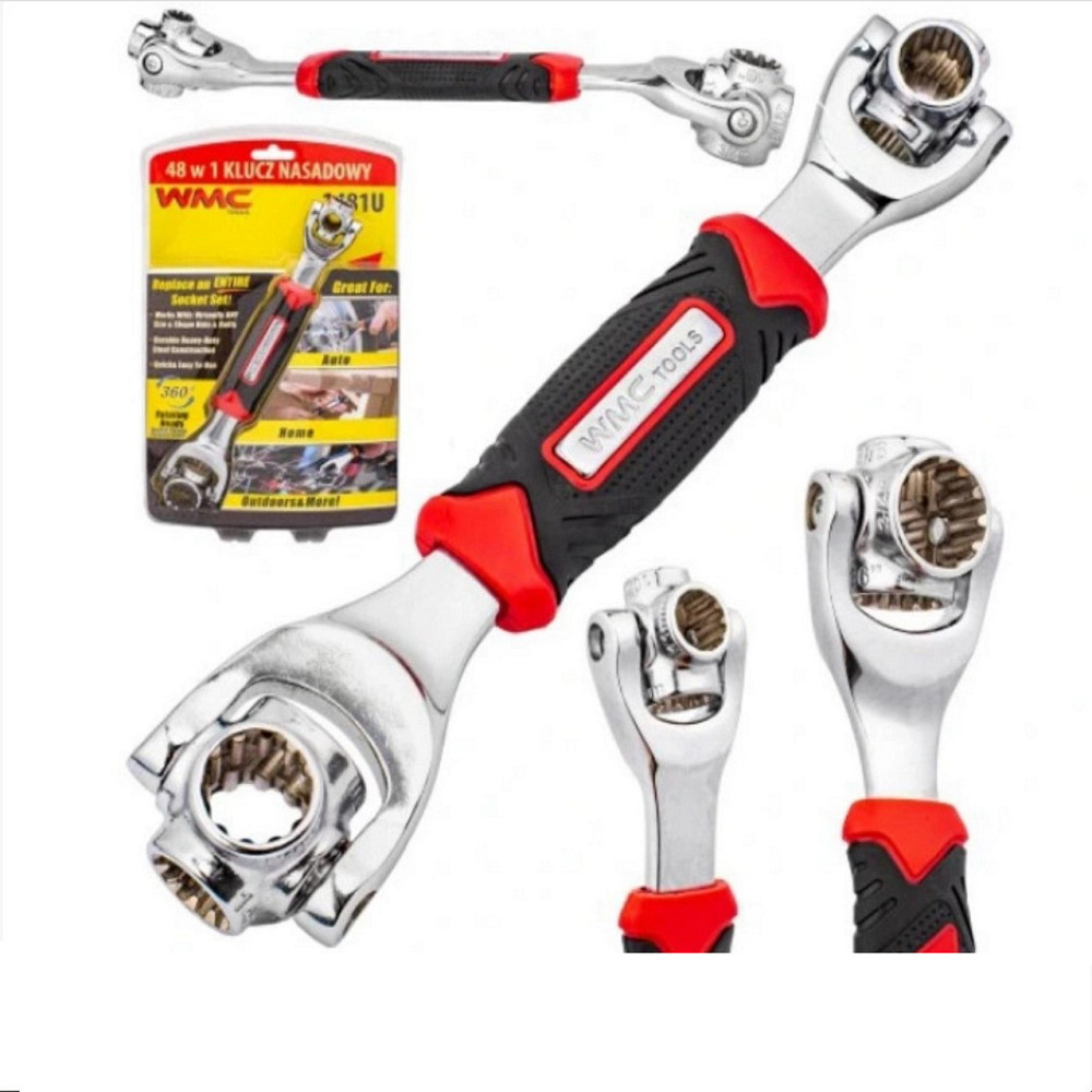 Ключ гайковий універсальний (8,10,11,13,14,16,17,19мм; 5/16,3/8,7/16,1/2,9/16,5/8,1 1/16, 3/4": зірв Чернігів - фото 1