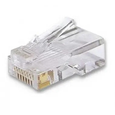 Набор коннектор RJ45 20 шт + колпачок под RJ45 синий 20 шт Киев - изображение 2