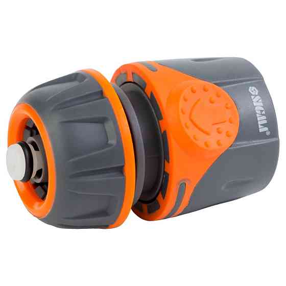 Конектор 1⁄2" швидкознімний для шланга 1⁄2" аквастоп (ABS+TPR) FLORA (5015494) Київ