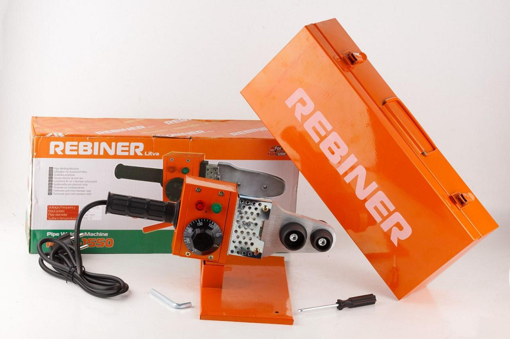 Паяльник для пластикових труб Rebiner RPL-1550 (1550 Вт) – Надійний інструмент з гарантією 36 міс Львів - фото 2