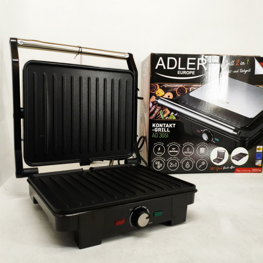 Гриль настольный прижимной Adler, Гриль аппарат электрический, Электрогриль для мясных блюд WG-33 Львов - изображение 7