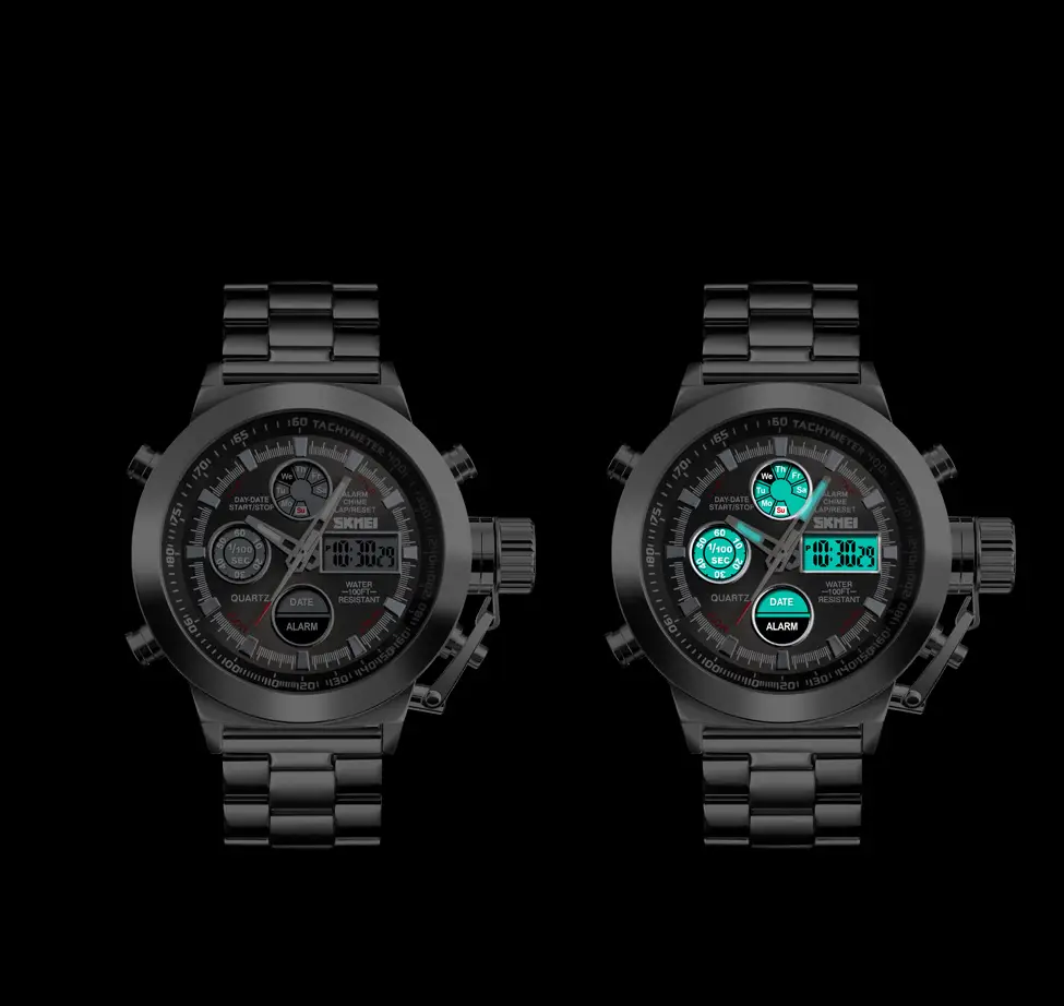 Мужские спортивные наручные часы Skmei 1515 Серебристый Киев - изображение 7