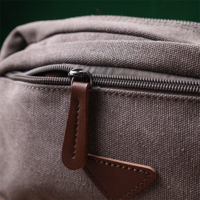 Сумка Vintage На два отделения из текстиля Серая (22230) Винница - изображение 3