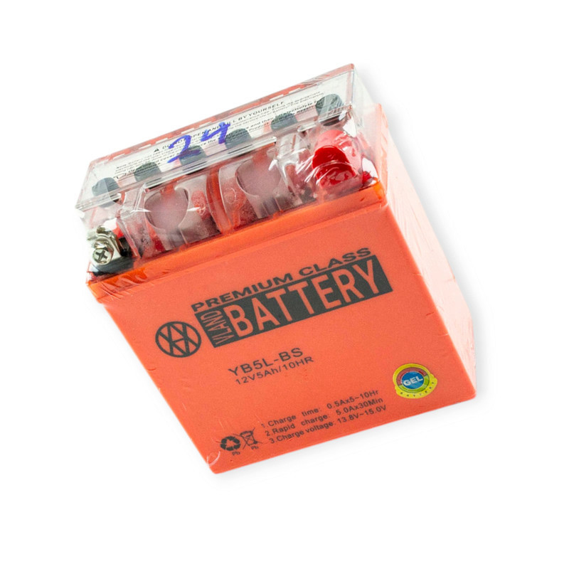 Акумулятор (120x60x130) Актив мотоцикл ЯВА високий помаранчевий гель 12V5A Мукачево - фото 1