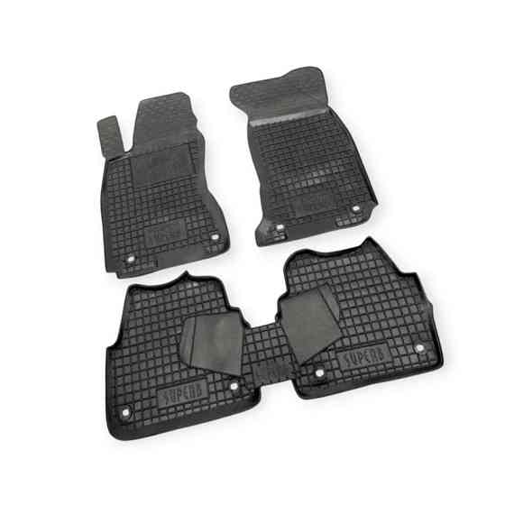 Килимки салону автомобіль Шкода Superb III, автомобіль Фольцваген Passat B8 (2015-) борт 2,5 см, з перемичкою Мукачево