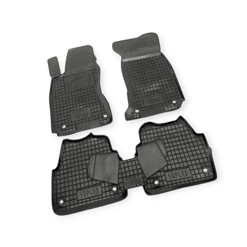 Коврики салона автомобиль Шкода Superb III, автомобиль Фольцваген Passat B8 (2015-) борт 2,5 см, с перемычкой Мукачево - изображение 1