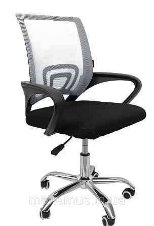 Офисное кресло для работы за компьютером B-619 ортопедическое кресло для дома и офиса синий серый Мостиска