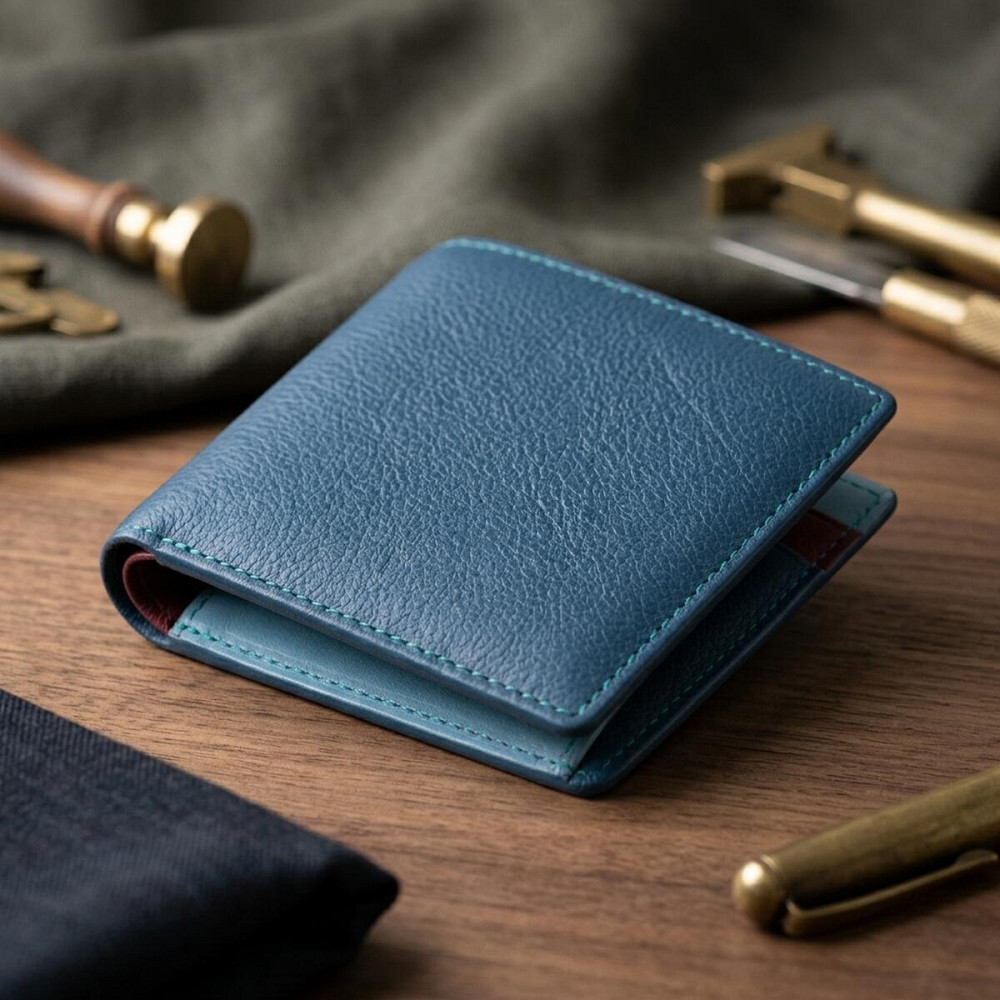 Стильний жіночий гаманець середнього розміру ST Leather 19497 Бірюзовий Київ - фото 14