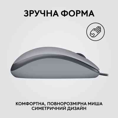 Мышка Logitech M110 Silent USB Mid Gray (910-006760) Винница