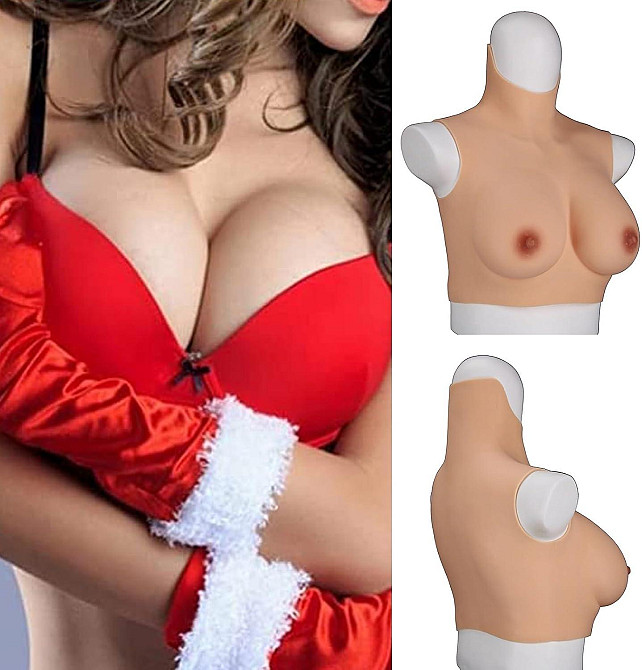 Реалістичні силіконові груди, протез грудей, розмір C Луцьк - фото 1