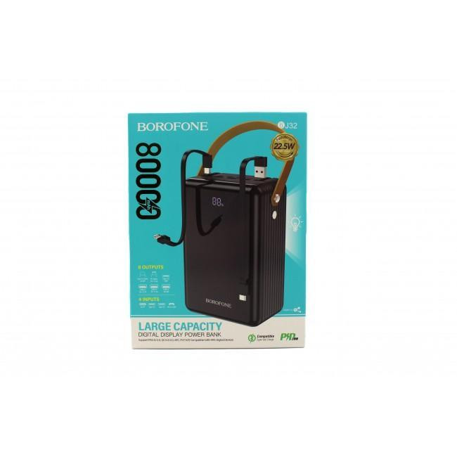Зовнішній акумулятор Power Bank BOROFONE 80000MAH BJ32 Одеса - фото 2
