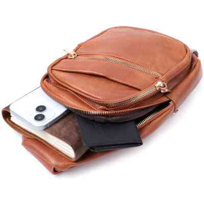 Сумка Vintage Жіноча з однією лямкою через плече з екошкіри Руда (22758) Вінниця