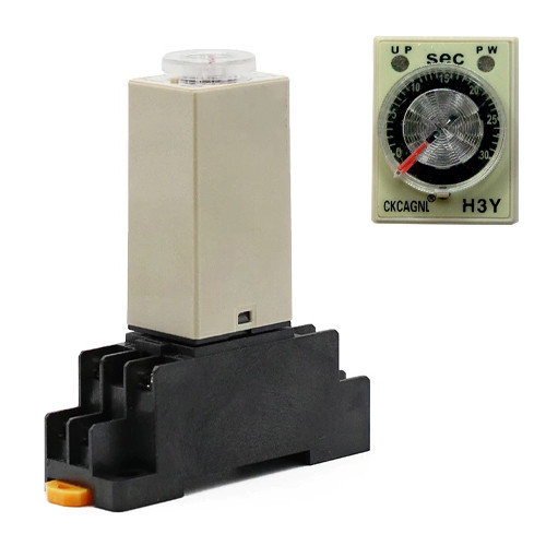 Реле времени, таймер H3Y-2, 0-30с 24В 5А на DIN-рейку Винница - изображение 1