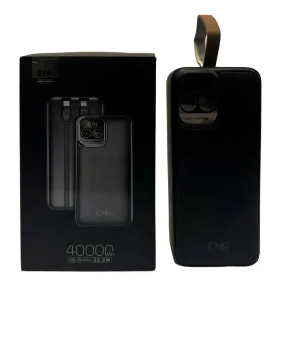 Павербанк KP KPG-401 40000mAh 22.5Вт з індикатором заряду та багатозахистом для швидкого заряджання пристроїв Одеса - фото 2