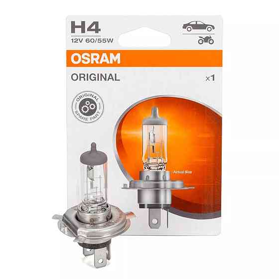 Галогенова лампа OSRAM 64193-1BL H4 60/55W 12V P43T Blister (1 шт) Харків