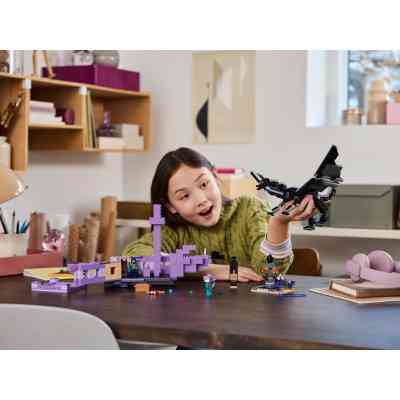 Конструктор LEGO Minecraft Дракон Энду и Корабль Края (21264) Винница