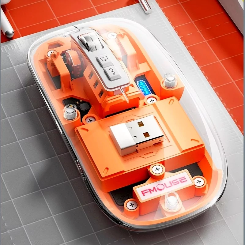 Бездротова миша FMouse M133 2.4 ГГц RGB (акумуляторна) Київ - фото 9